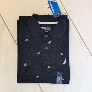 Nautica Navy Polo Shirt with Nautical Embroidery